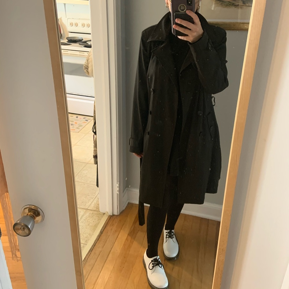 Black trench coat